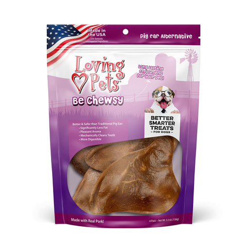 Loving Pets Be Chewsy Pig Ears, 4pk - Loving Pets Be Chewsy Pig Ears, 4pk  