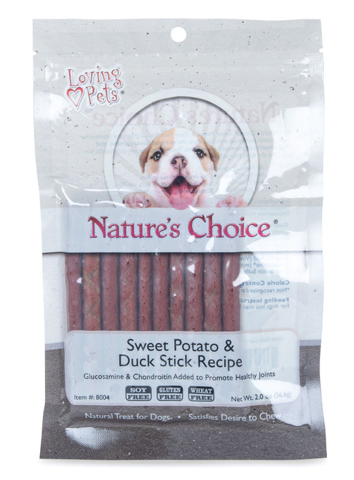 Nature's Choice Sweet Potato & Duck Meat Sticks, 2 oz -   