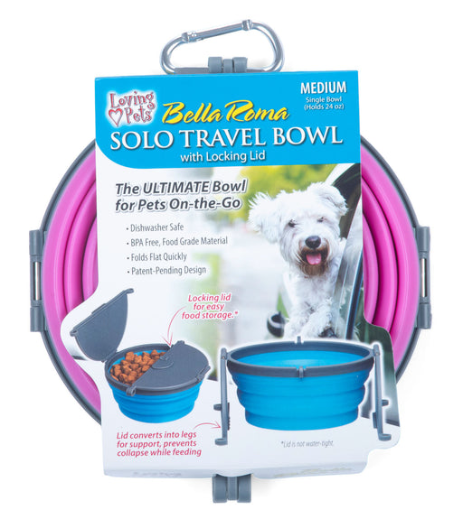 Bella Roma Travel Bowl - Pink Medium 