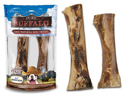 Pure Buffalo Meaty Femur Bone - 4-6"  