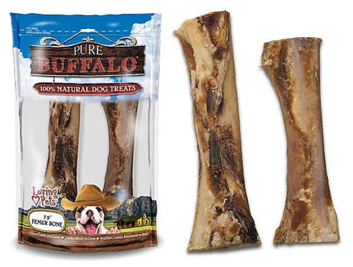 Pure Buffalo Meaty Femur Bone - 7-9"  