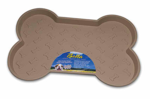 Bella Spill-Proof Dog Mat - Tan Large 