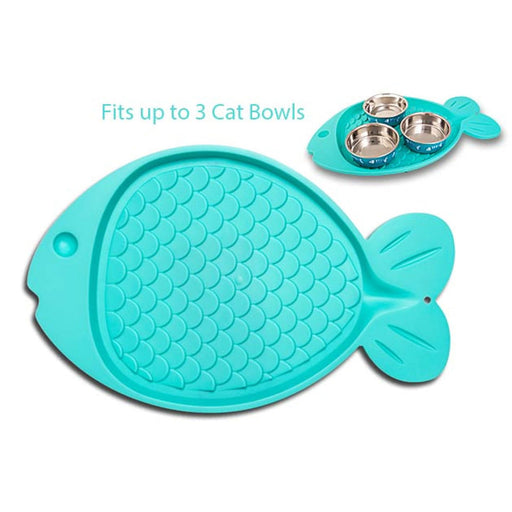 Bella Spill-Proof Cat Mat - Green  