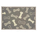 Chenille Fashion Mat - Polka Dot Bones  