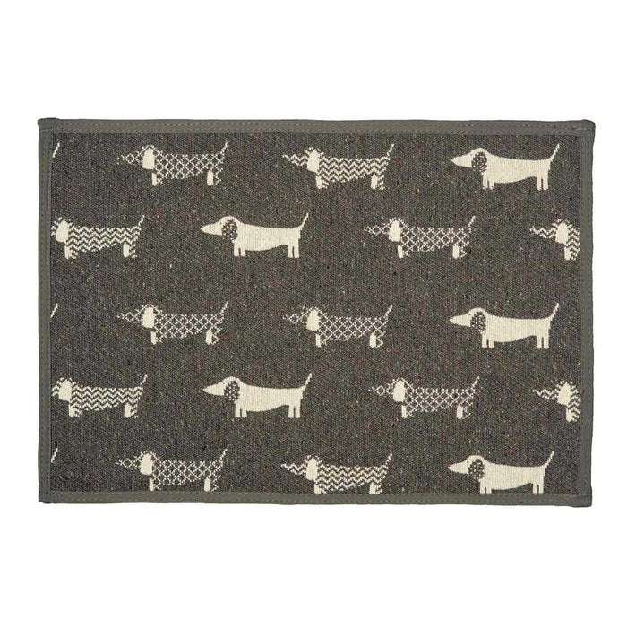 Chenille Fashion Mat - Multi Pup  