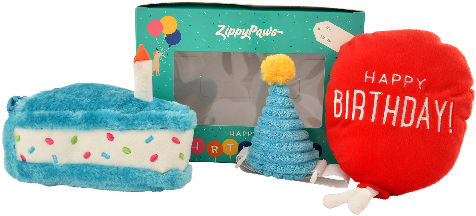 Zippy Paws 3-piece Birthday Box for Dogs -   