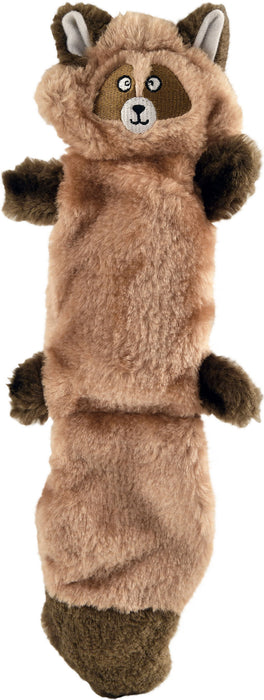 Zippy Paws Zingy "No-Stuffing" Plush Dog Toy - Raccoon  