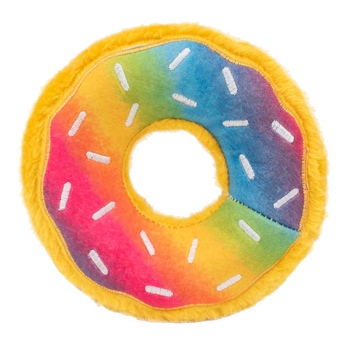 Donutz Rainbow Dog Toy - Donutz Rainbow, 7"  