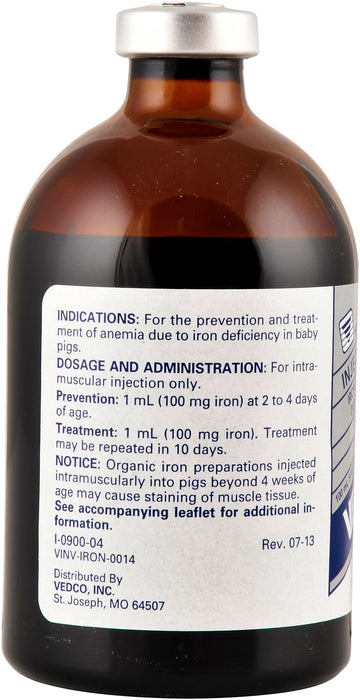 Iron Injectable, 100 ml -   