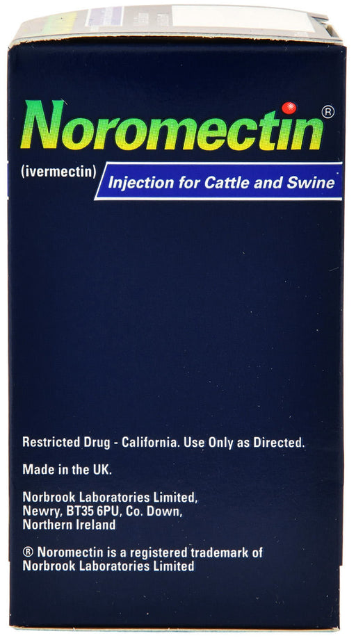 Noromectin Injectable Cattle & Swine Wormer (1% Ivermectin) - Noromectin Injectable Wormer, 50 mL  