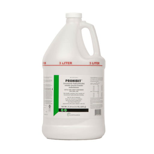 Prohibit Soluble Drench Dewormer for Cattle & Sheep - Prohibit Soluble Oral Drench, 605g  