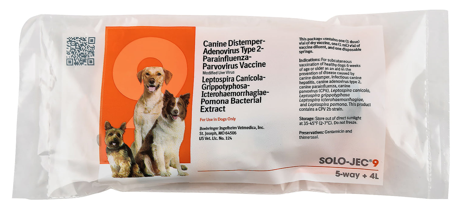 Solo-Jec 9 (9-way dog vaccine) - 1 Dose  