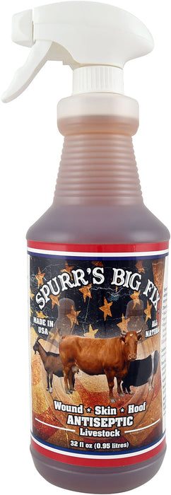 Spurr's Big Fix Antiseptic Livestock Spray - 32 oz Spurr's Big Fix Antiseptic Livestock Spray  