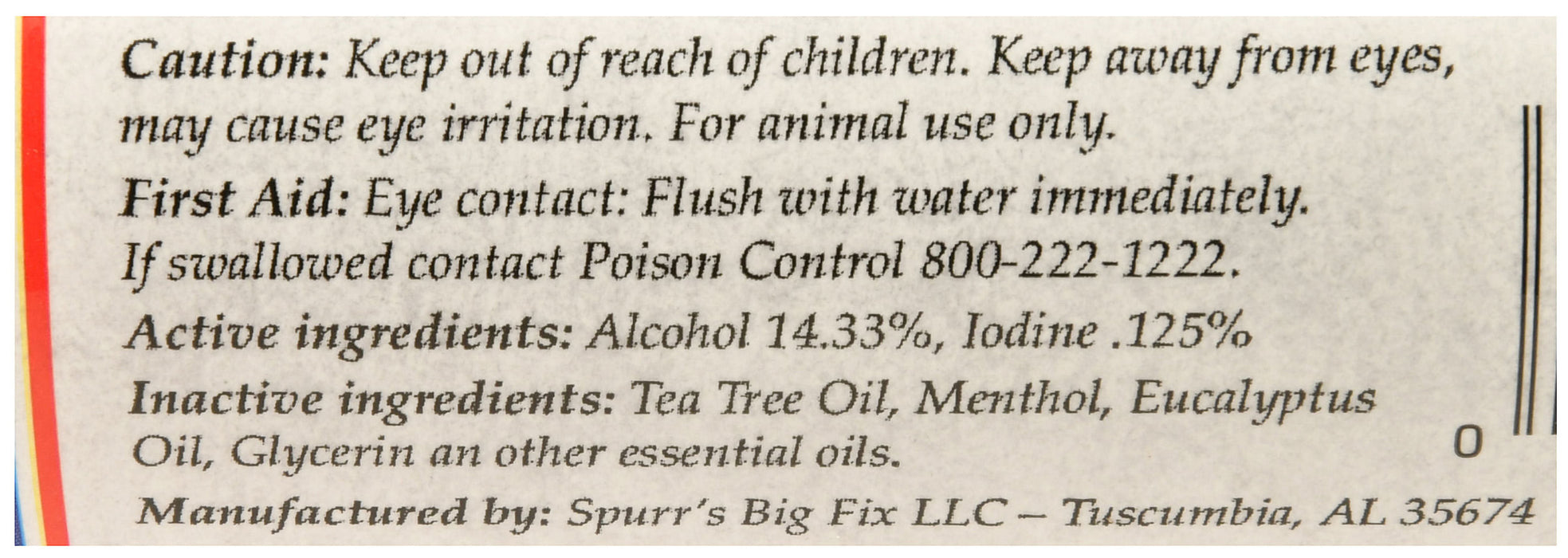 Spurr's Big Fix - Spurr's Big Fix, 8 oz  