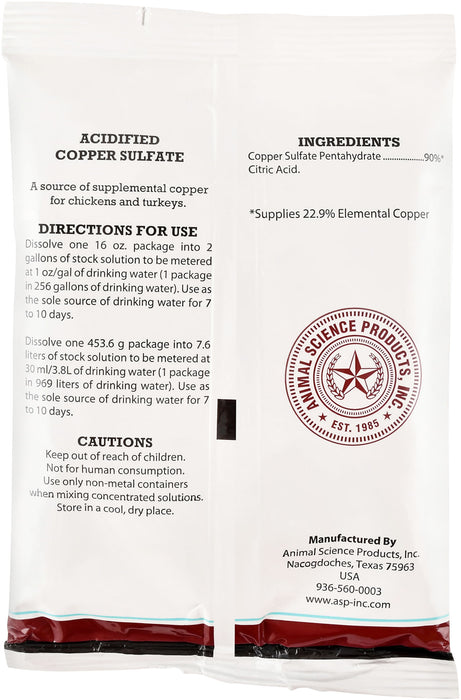 Acidified Copper Sulfate, 1 lb -   