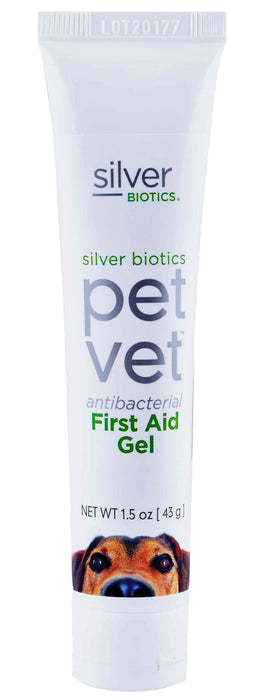 Silver Biotics Pet Vet Antibacterial First Aid Gel - ASAP Pet Shield, 1.5 oz  