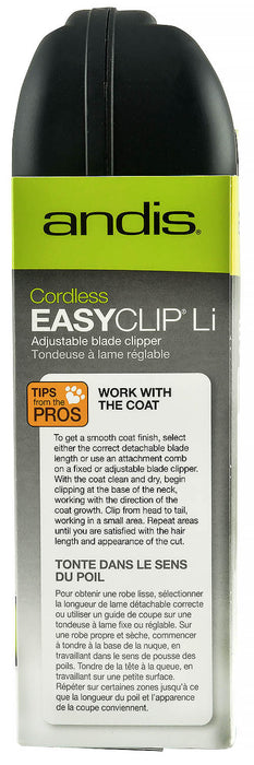 Andis EasyClip Li Cord/Cordless 11-piece Clipper Kit -   