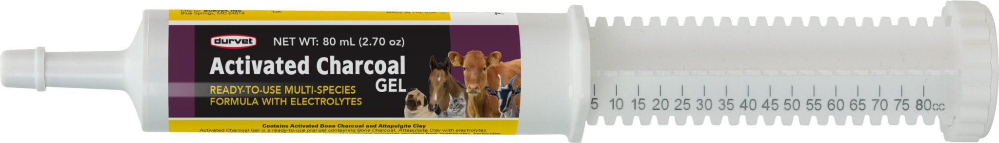 Durvet Activated Charcoal Gel, Multi-species Formula — Jeffers