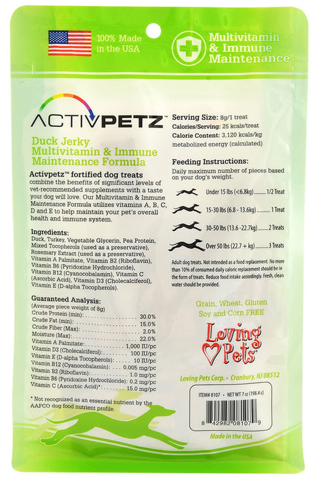 ActivPetz Multivitamin & Immune Maintenance Jerky Treats - Jeffers - Dog Supplies > Dog Treats > Jerky & Sausages