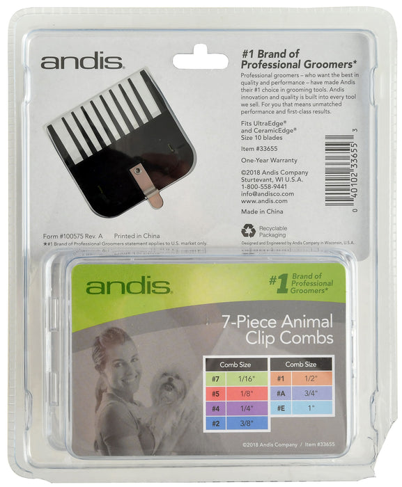 7-Piece Animal Clip Comb Set -   