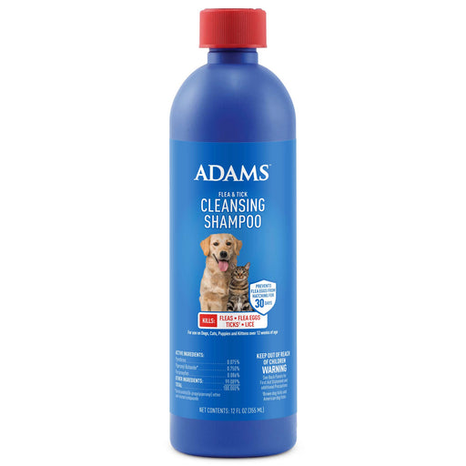 Adams Flea & Tick Cleansing Shampoo - FAH8 - 12 oz - 1