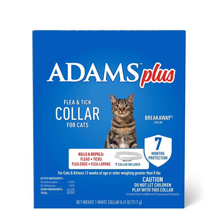 Adams Plus Cat Flea & Tick Collar - FAXC - 1