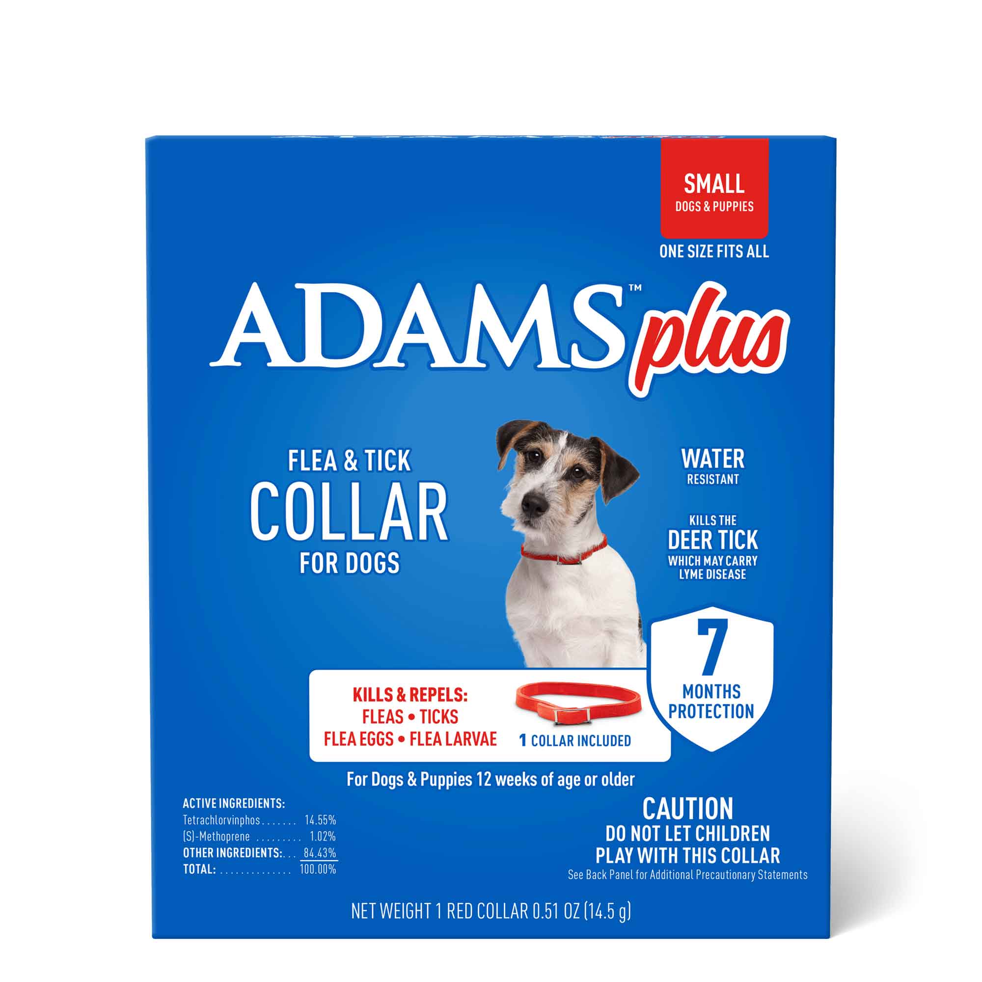 Adams Plus Dog Flea and Tick Collar — Jeffers