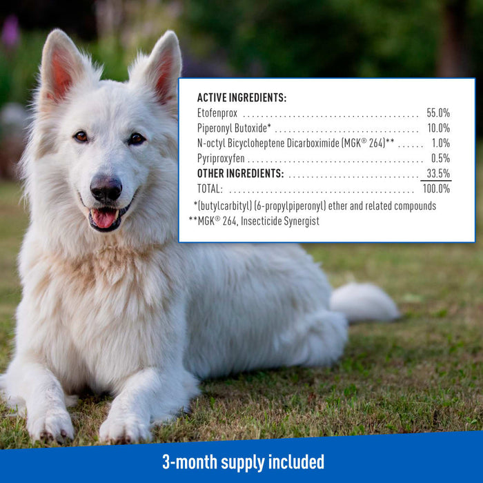 ADAMS Plus Flea & Tick Prevention Spot On for Dogs - FAAAQ - Large Dogs 31 to 60 lbs - 3 pk (3 Month Supply) - 16