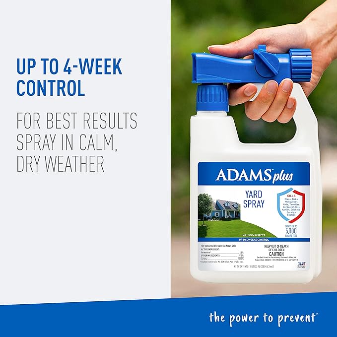 Adams Plus Yard Spray, 32 oz - Jeffers - Animal & Pet Supplies > Pet Containment Systems