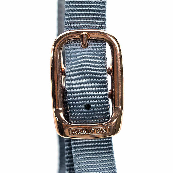 Adjustable 1" Nylon Horse Halter - MBTF - Grey/Blue - 1"W (8" - 11") - 1 - 2