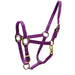 Adjustable Miniature Horse Halter with Throat Snap - 3/4" Nylon - MBSK - Purple / Wine - Miniature Horse - 1 - 1