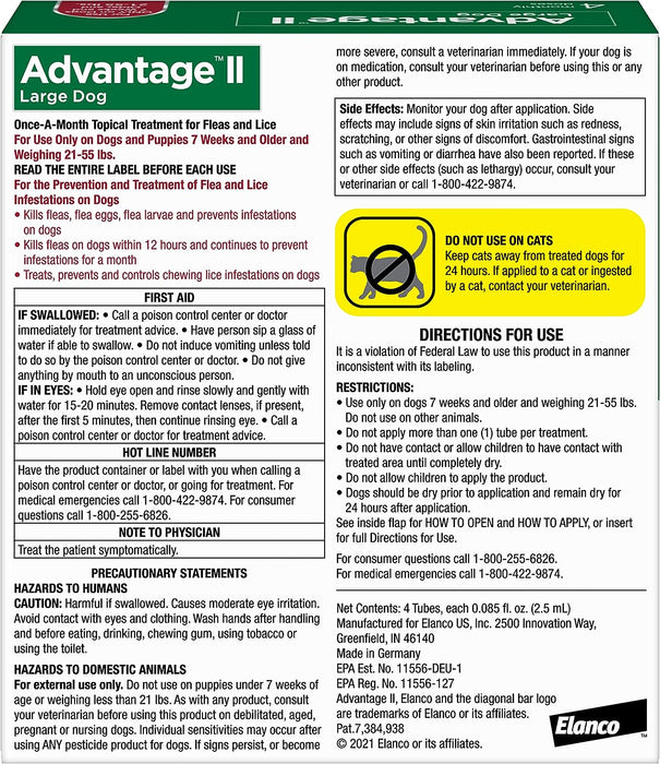 Advantage II for Dogs - Jeffers - Animal Health & Wellness > Flea & Tick Control