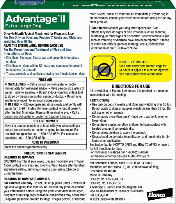 Advantage II for Dogs - Jeffers - Animal Health & Wellness > Flea & Tick Control