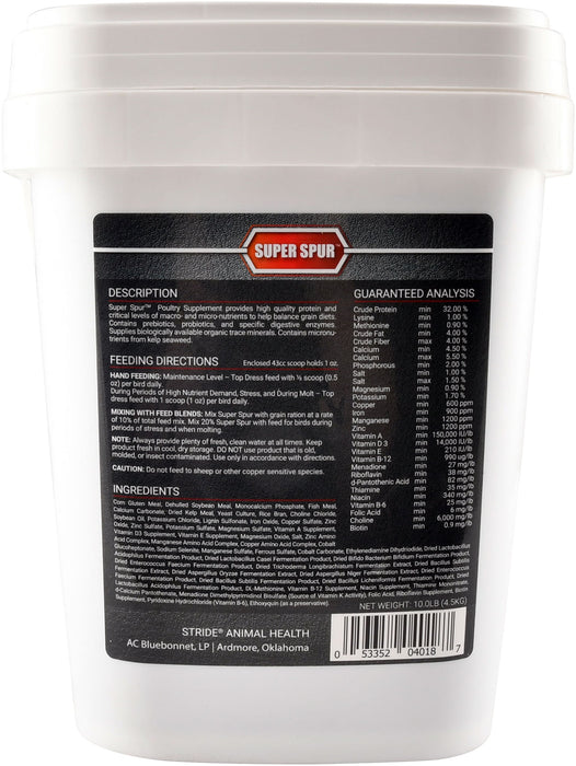 Super Spur Poultry Supplement - 10 lb Super Spur Poultry Supplement  