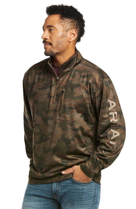 Ariat Unisex Team Tan Camo Pullover - XLarge  