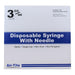 Air - Tite Luer Slip Syringes with Needles, 100 Count - 01101AT-3X22X3-4LS - 3cc LS with 22 g x 3/4" - 1