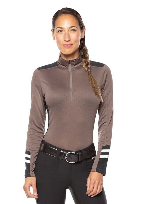 Aire Ice Fil Long Sleeve, Sable - Jeffers - Women > Women's Riding & Equestrian Clothes