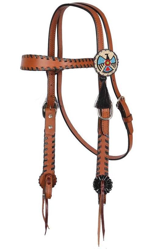 Alamo Saddlery Beaded Concho Tack - Jeffers - Horse Supplies > Horse Tack > Bridles & Headstalls