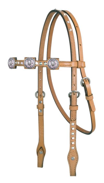 Alamo Saddlery Horseshoe Tack - Jeffers - Horse Supplies > Horse Tack > Bridles & Headstalls