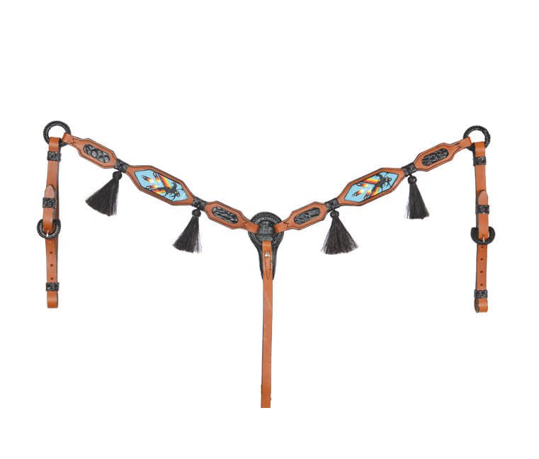 Alamo Saddlery Native American Inlaid Beaded Tack - Jeffers - Horse Supplies > Horse Tack > Bridles & Headstalls