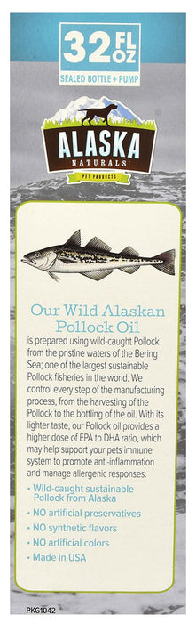 Alaska Naturals Wild Alaskan Pollock Oil for Dogs - Jeffers - Animal Health & Wellness > Skin & Coat Care