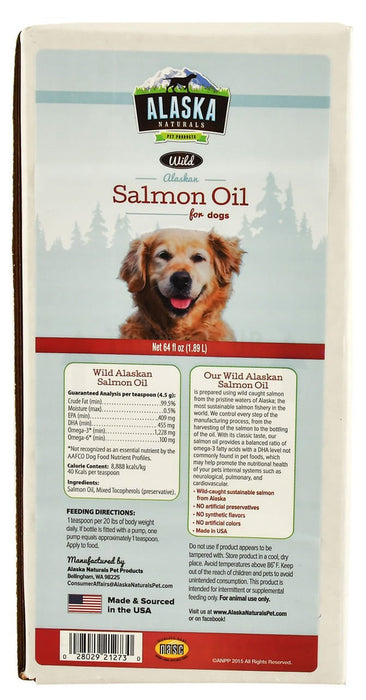 Alaska Naturals Wild Alaskan Salmon Oil, 120 oz - Jeffers - Animal Health & Wellness > Skin & Coat Care