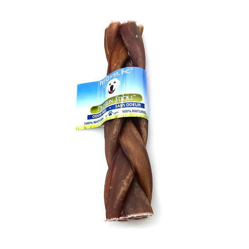 All - Natural Beef Collagen Dog Chews – Braided, Long - Lasting, Healthy Snack - PCI3U - Beef - 6" - 1 - 2