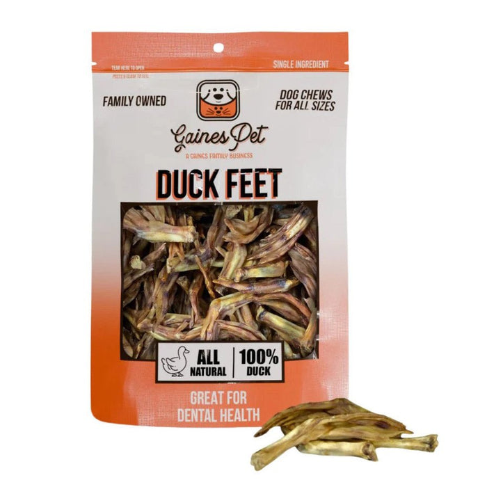 All - Natural Duck Feet Dog Treats, 80 ct – High Protein, Grain Free Chews, Made in USA - GFFA4 - 80 ct - Duck - 1