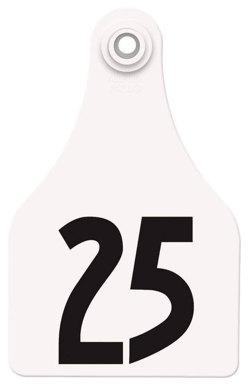 Allflex Global Numbered Ear Tags (Super Maxi), 25 count - Jeffers - Farm & Ranch Supplies > Identification & Ear Tags
