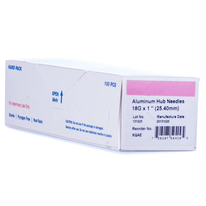 Aluminim Hub Needles, Box of 100 - Jeffers - Animal Health & Wellness > Medical Supplies