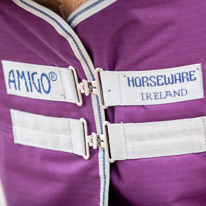 Amigo Hero Ripstop Plus Turnout, Fig/Navy - Jeffers - Horse Supplies > Horse Blankets & Sheets