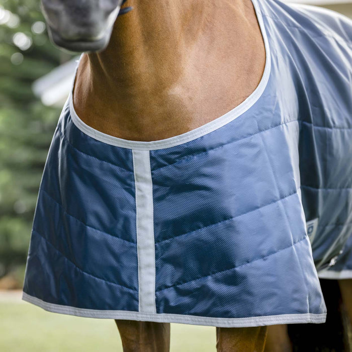 Amigo Ionic Therapy Quarter Horse Stable Blanket - 210D, 50g Lightweight, Far Infrared Recovery Rug - FOXC8 - Blue - 68" - 2