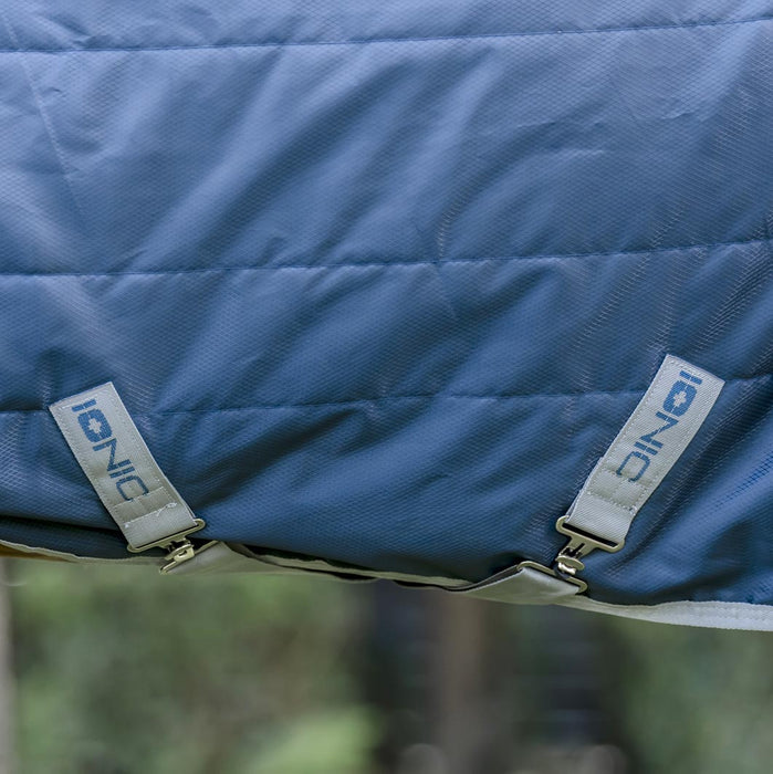 Amigo Ionic Therapy Quarter Horse Stable Blanket - 210D, 50g Lightweight, Far Infrared Recovery Rug - FOXC8 - Blue - 68" - 3