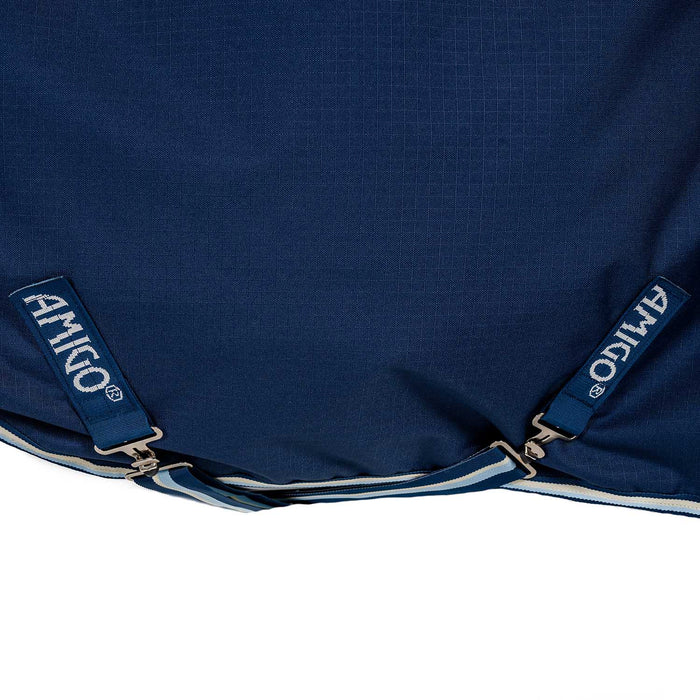 Amigo Ripstop 900D, 200g Turnout Blanket - Waterproof, Breathable Midweight Horse Rug - FOXD - Witney Navy - 66" - 5